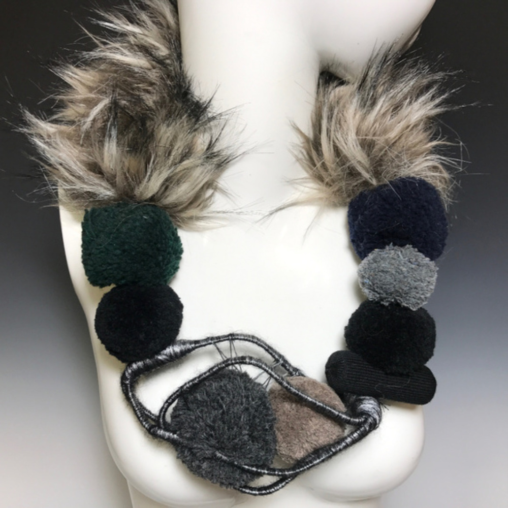 Ports 1961 Luke Tanabe Fur 26" Runway Necklace